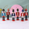 Mini Nutcracker Soldier Figurines 12cm Christmas Ornament Set For Desk Holiday Decor 0