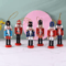 Mini Nutcracker Soldier Figurines 12cm Christmas Ornament Set For Desk Holiday Decor 0