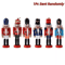 Mini Nutcracker Soldier Figurines 12cm Christmas Ornament Set For Desk Holiday Decor 3