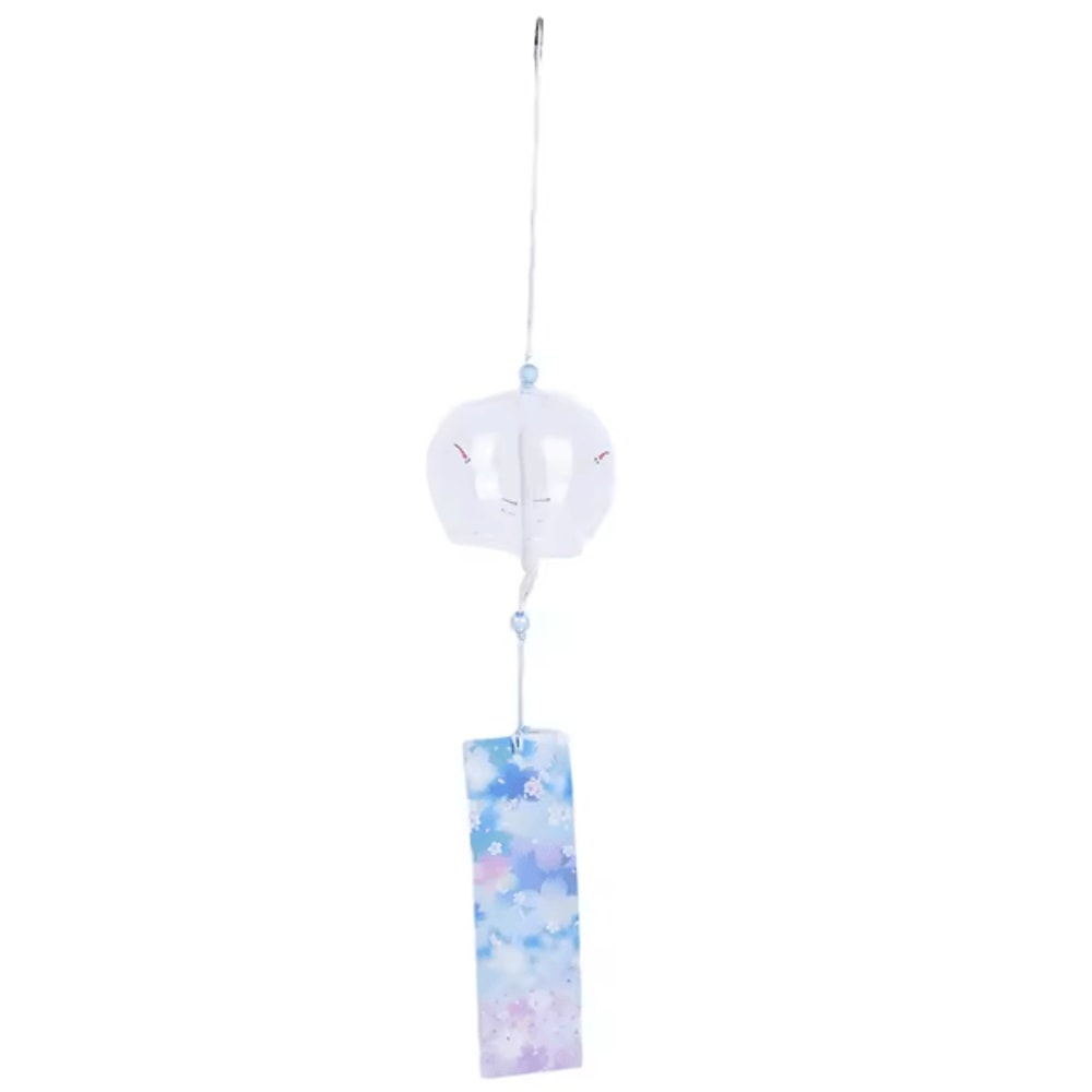 Sakura Japanese Glass Wind Chime Traditional Furin Bell Hanging Decor 4