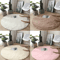 Fluffy Round Plush Carpet Soft White NonSlip Area Rug For Bedroom Living Room 0