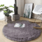 Fluffy Round Plush Carpet Soft White NonSlip Area Rug For Bedroom Living Room 2