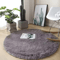 Fluffy Round Plush Carpet Soft White NonSlip Area Rug For Bedroom Living Room 2