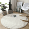 Fluffy Round Plush Carpet Soft White NonSlip Area Rug For Bedroom Living Room 3
