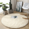 Fluffy Round Plush Carpet Soft White NonSlip Area Rug For Bedroom Living Room 5
