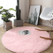 Fluffy Round Plush Carpet Soft White NonSlip Area Rug For Bedroom Living Room 6