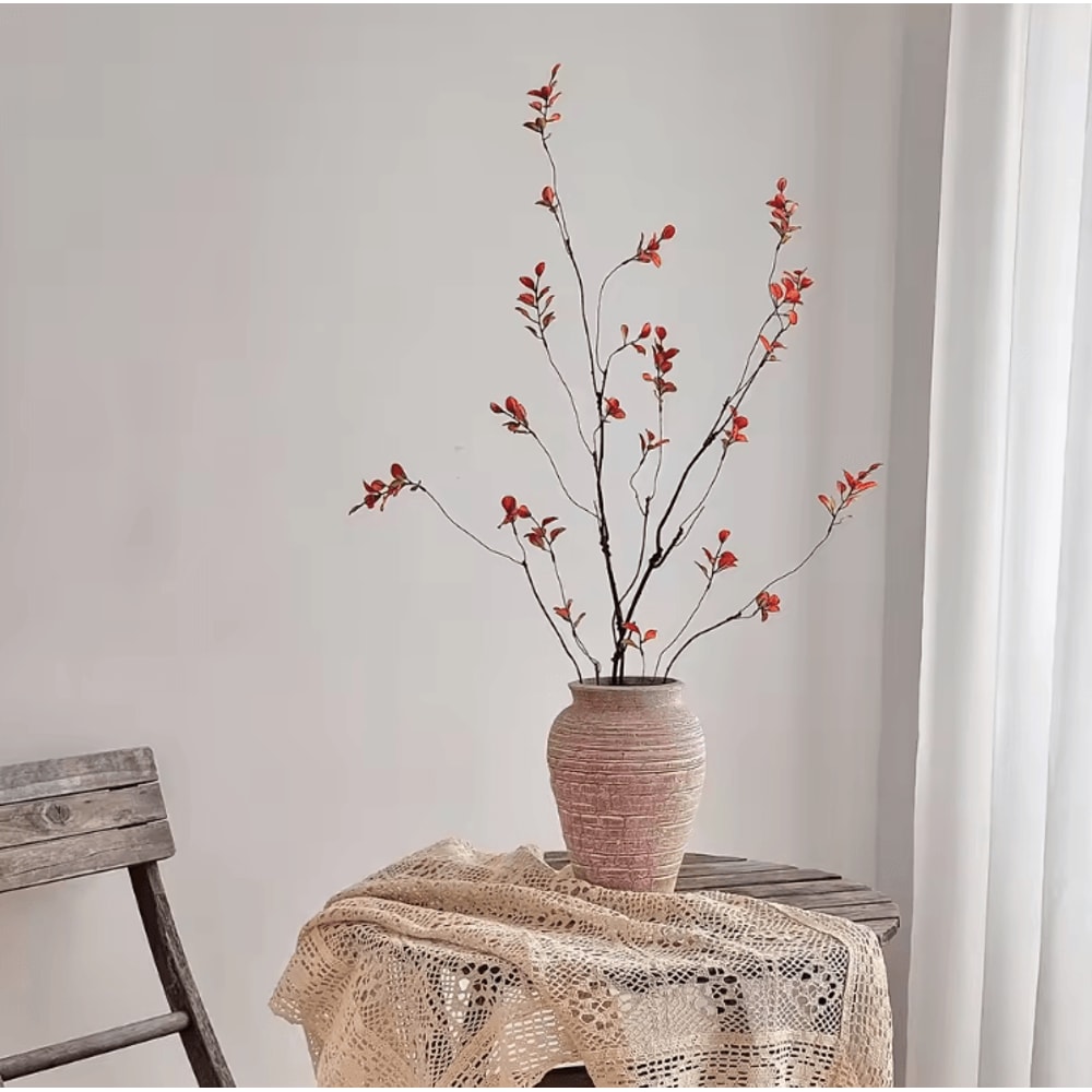 22Inch Artificial Autumn Branches Chinese Style Faux Plant For Vase Home Decor 0