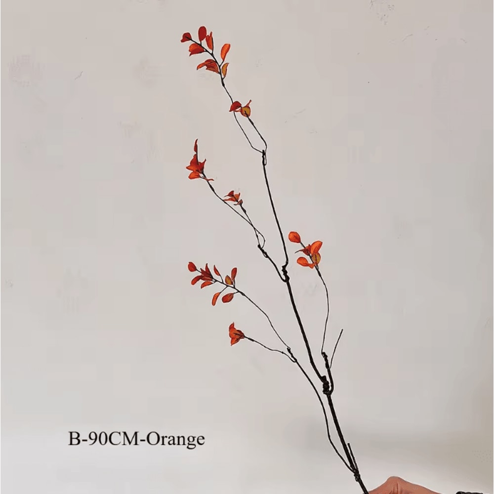 22Inch Artificial Autumn Branches Chinese Style Faux Plant For Vase Home Decor 2