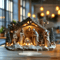 Transparent Acrylic Nativity Scene Ornament Elegant Christian Christmas Table Decor 7