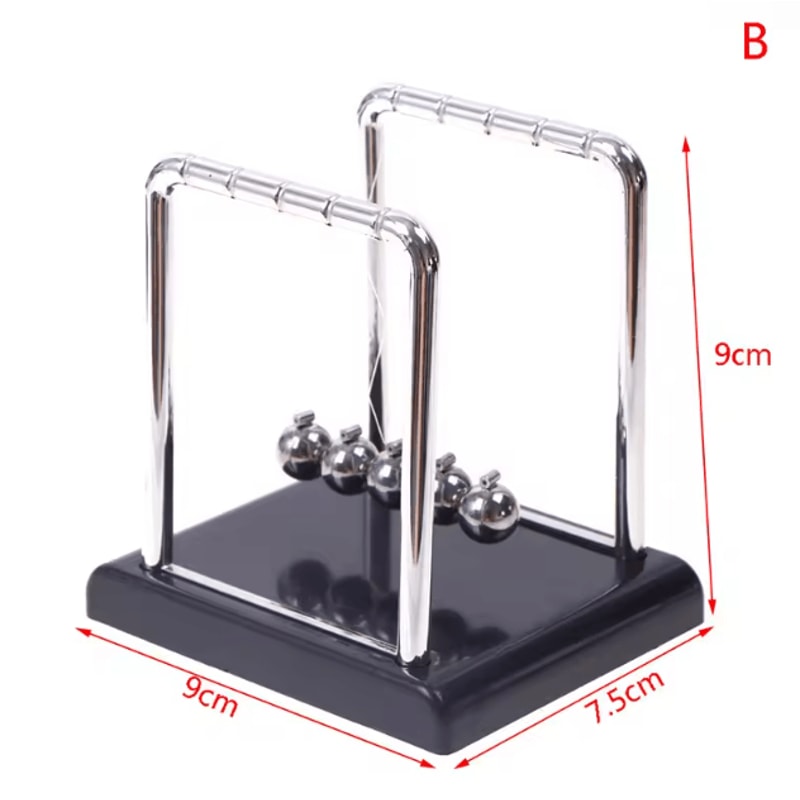 Newtons Cradle Desk Toy Kinetic Energy Pendulum Stress Relief Office Decor 2