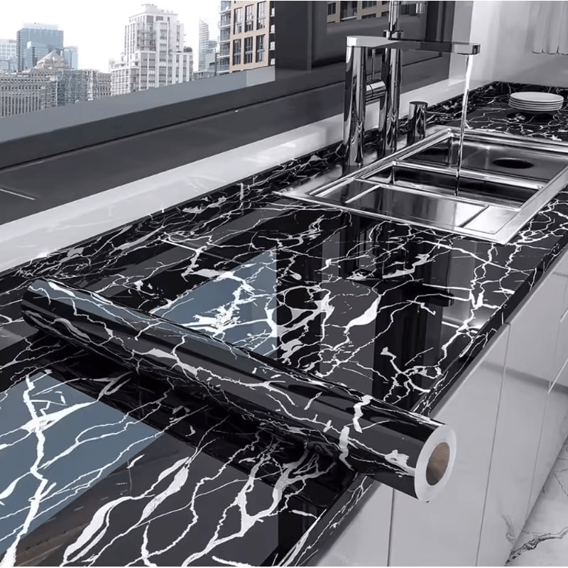 Marble Peel And Stick Wallpaper Waterproof Self Adhesive Contact Paper For Kitchen Bathroom 2