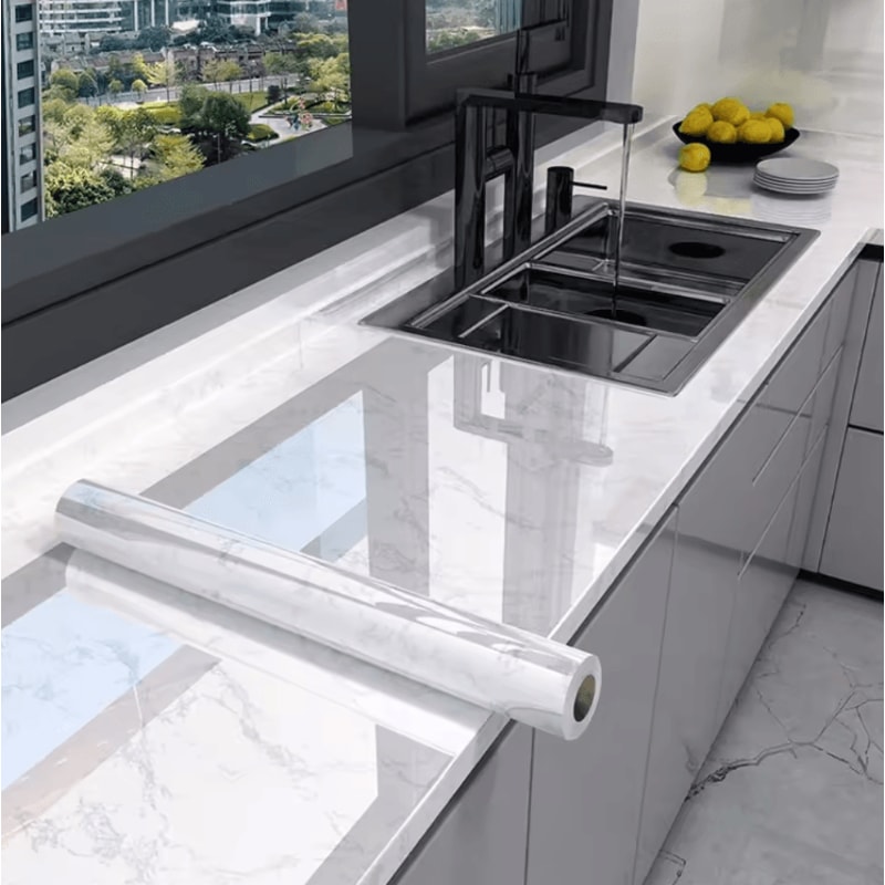 Marble Peel And Stick Wallpaper Waterproof Self Adhesive Contact Paper For Kitchen Bathroom 5