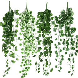 artificial ivy garland vine – 90cm green hanging wall decor for home & events