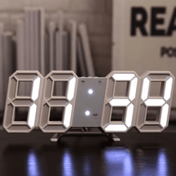 3d led voice activated digital clock – silent luminous desk alarm for modern spaces