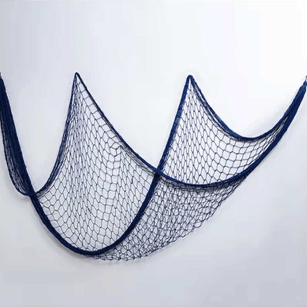 Nautical Fishing Net Wall Decor Mediterranean Coastal Hanging For Home Party Styling 1