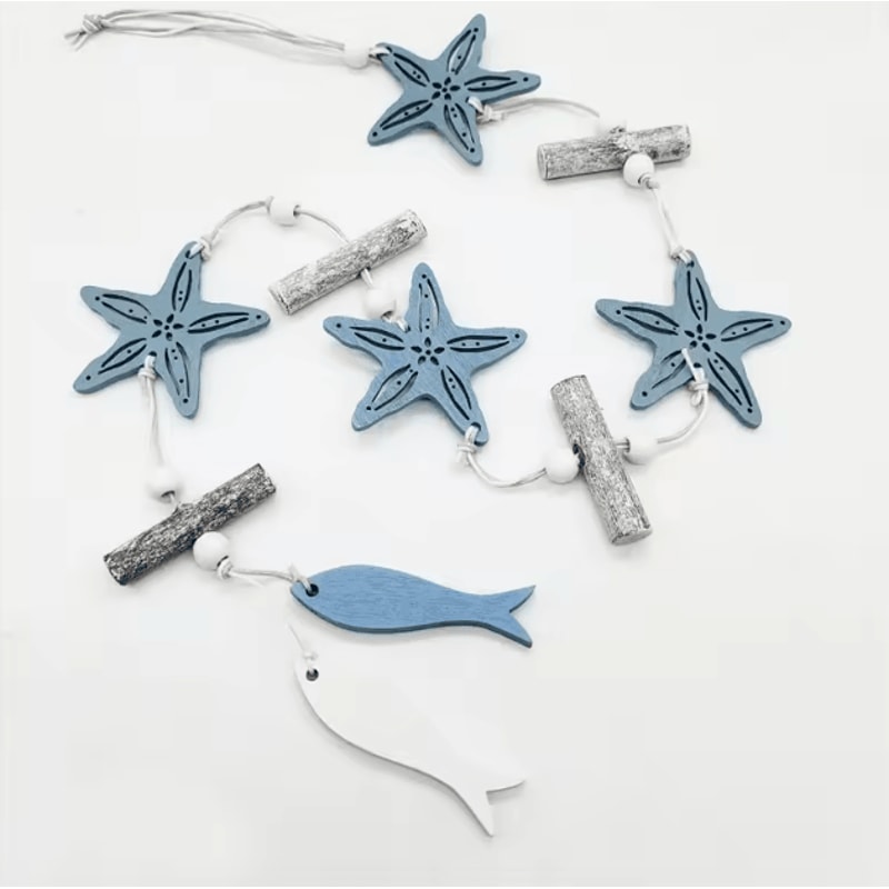 Nautical Fishing Net Wall Decor Mediterranean Coastal Hanging For Home Party Styling 2