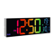 16 Large LED Wall Clock With Remote RGB Voice Activated Digital Display For Modern Home 3