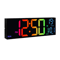16 Large LED Wall Clock With Remote RGB Voice Activated Digital Display For Modern Home 4