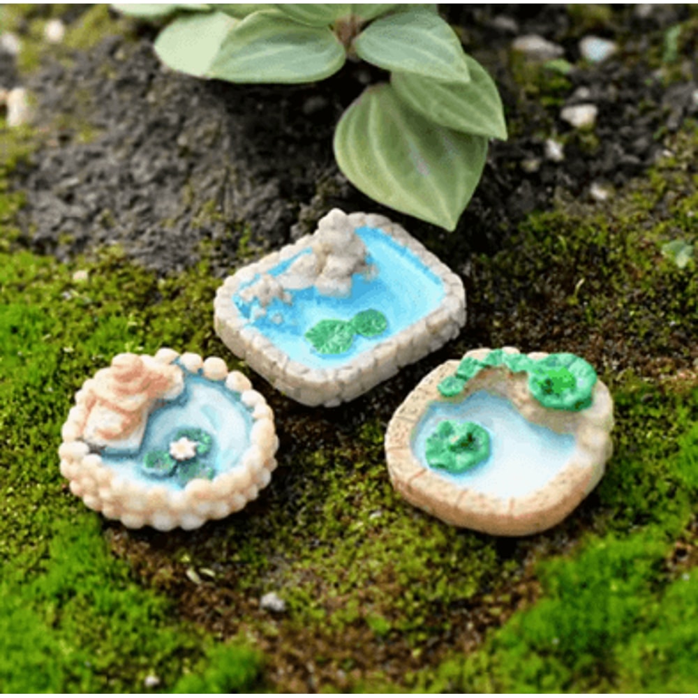 Mini Animal Figurines Set Cute Resin Fairy Garden Dollhouse Decor Accessories 1