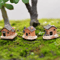 Mini Animal Figurines Set Cute Resin Fairy Garden Dollhouse Decor Accessories 3
