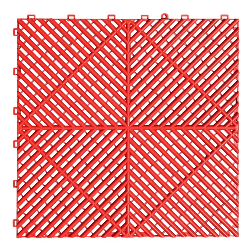 Interlocking Garage Floor Tiles Vented NonSlip Modular Flooring For Indoor Outdoor Use 1