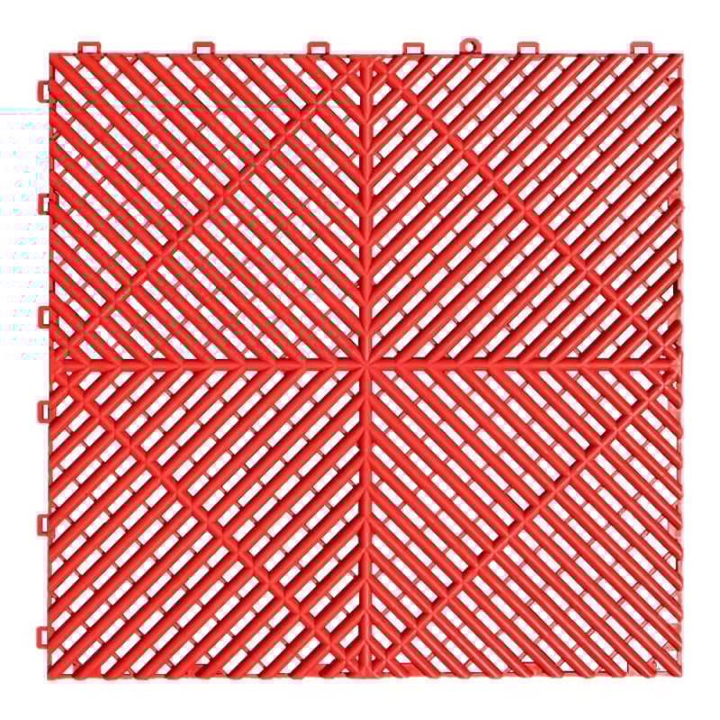 Interlocking Garage Floor Tiles Vented NonSlip Modular Flooring For Indoor Outdoor Use 1