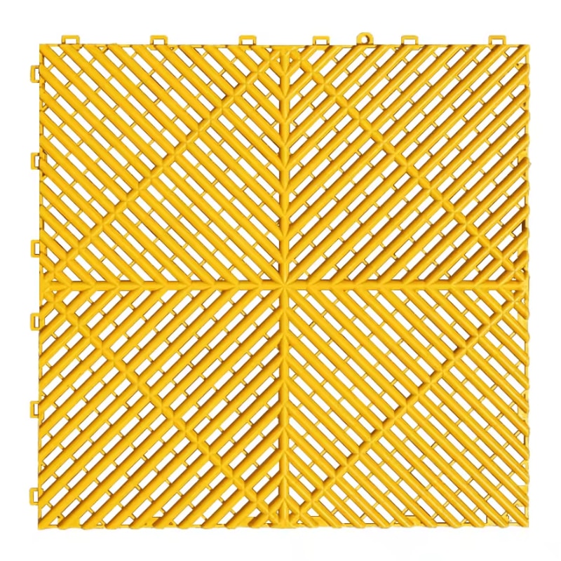 Interlocking Garage Floor Tiles Vented NonSlip Modular Flooring For Indoor Outdoor Use 2
