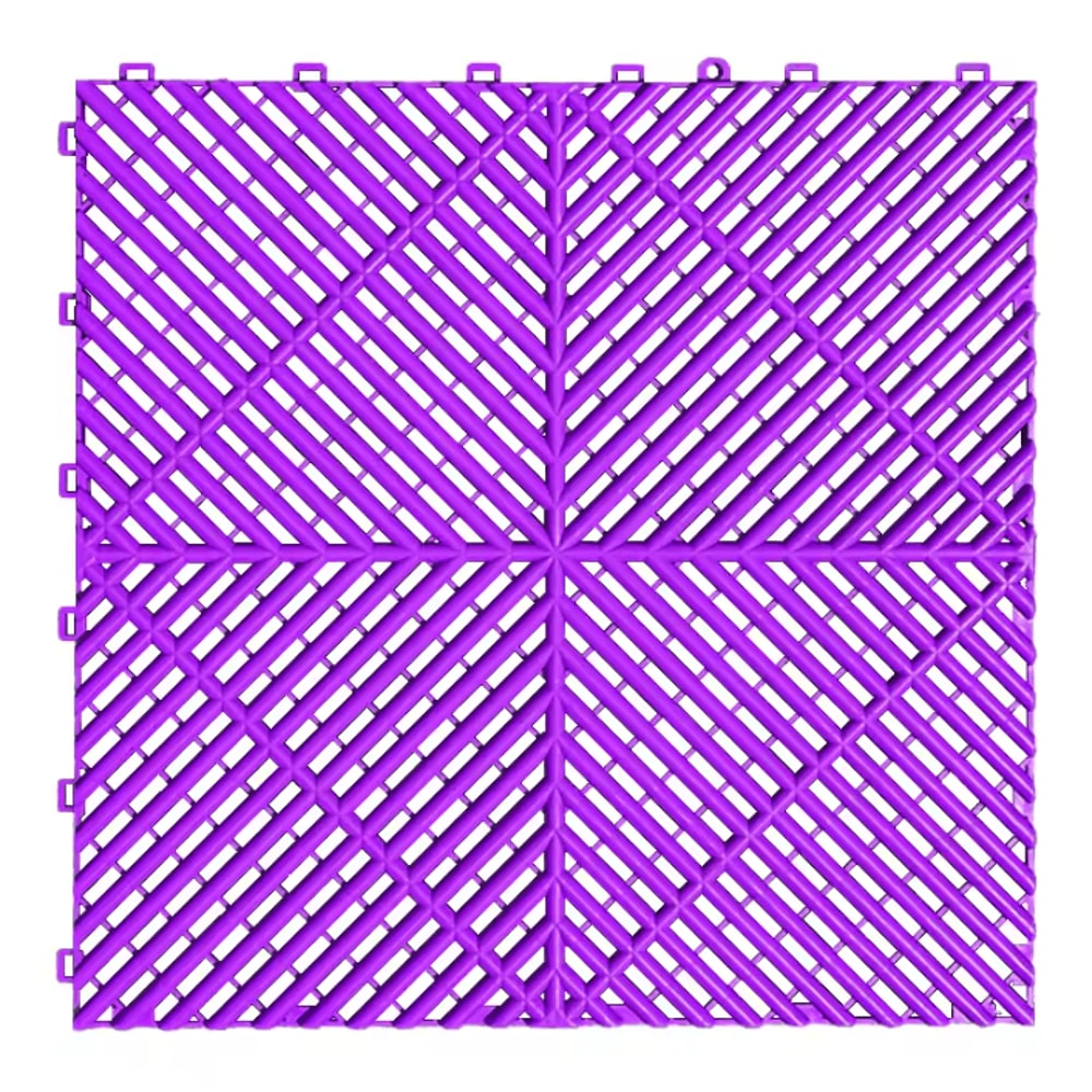 Interlocking Garage Floor Tiles Vented NonSlip Modular Flooring For Indoor Outdoor Use 3