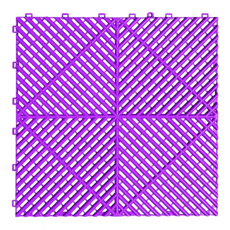 Interlocking Garage Floor Tiles Vented NonSlip Modular Flooring For Indoor Outdoor Use 3