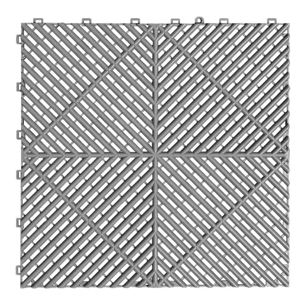 Interlocking Garage Floor Tiles Vented NonSlip Modular Flooring For Indoor Outdoor Use 4