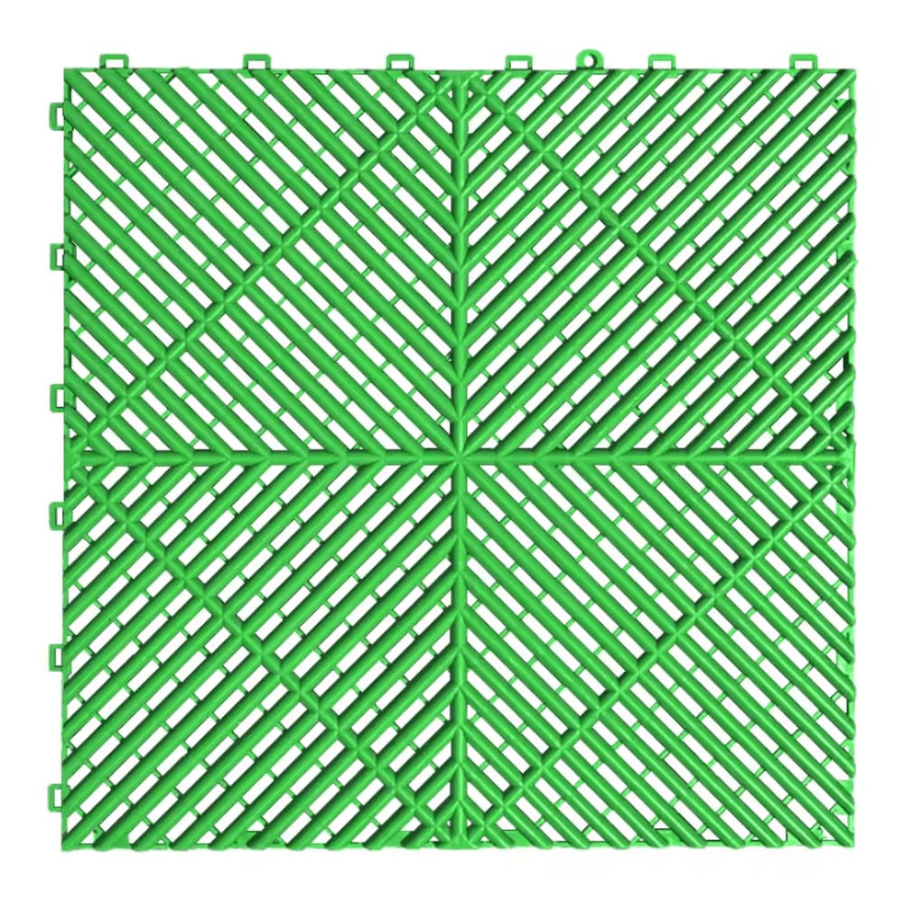 Interlocking Garage Floor Tiles Vented NonSlip Modular Flooring For Indoor Outdoor Use 5