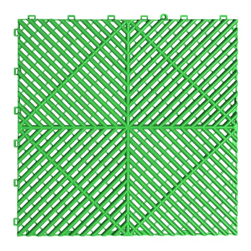 Interlocking Garage Floor Tiles Vented NonSlip Modular Flooring For Indoor Outdoor Use 5