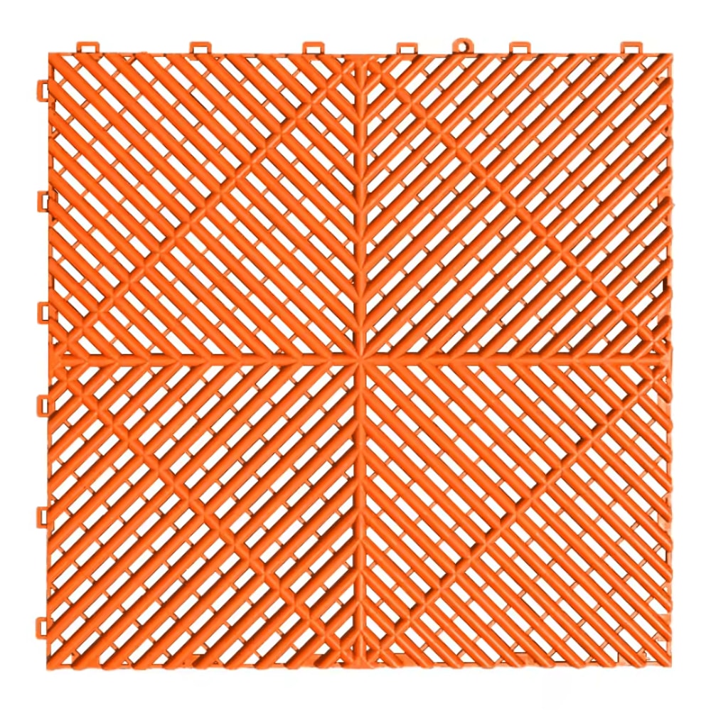 Interlocking Garage Floor Tiles Vented NonSlip Modular Flooring For Indoor Outdoor Use 10