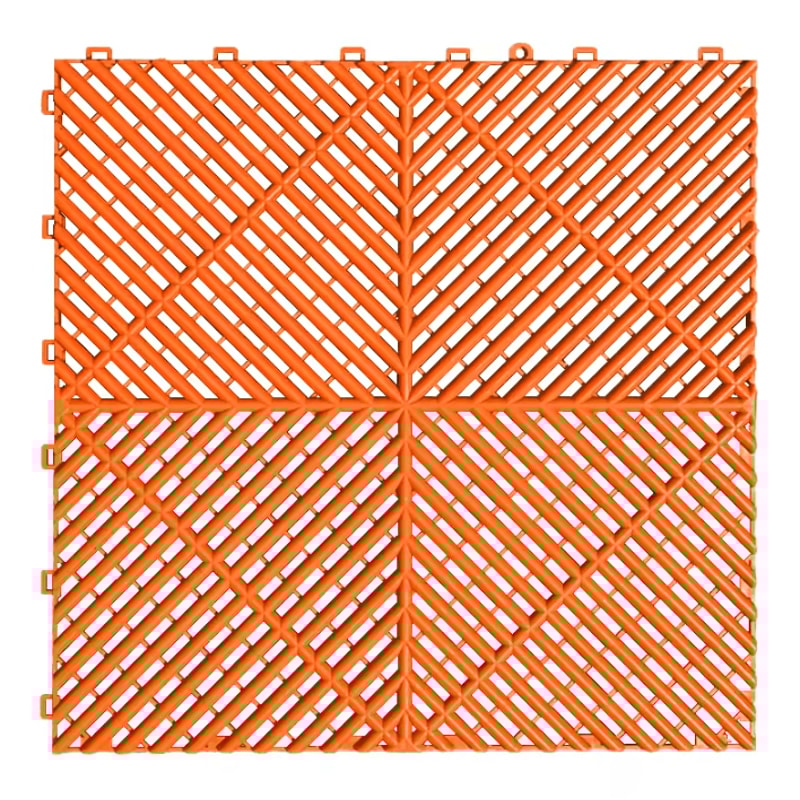 Interlocking Garage Floor Tiles Vented NonSlip Modular Flooring For Indoor Outdoor Use 10