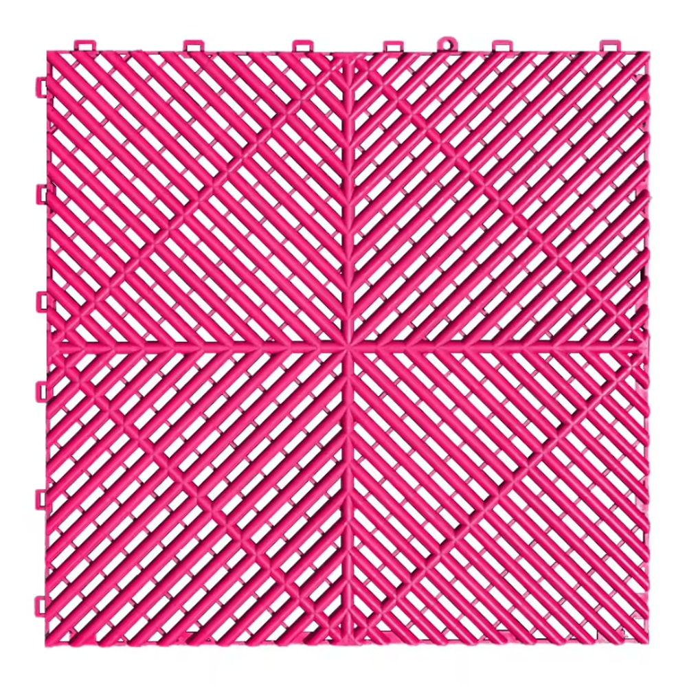 Interlocking Garage Floor Tiles Vented NonSlip Modular Flooring For Indoor Outdoor Use 12