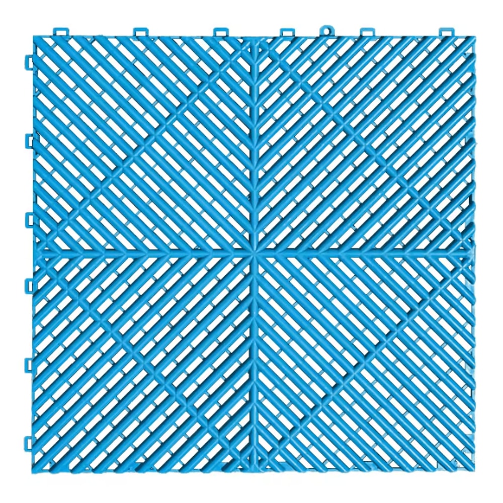 Interlocking Garage Floor Tiles Vented NonSlip Modular Flooring For Indoor Outdoor Use 13