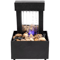 Mini Tabletop Water Fountain With LED USB Powered Zen Desktop Waterfall Decor 2