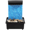 Mini Tabletop Water Fountain With LED USB Powered Zen Desktop Waterfall Decor 4