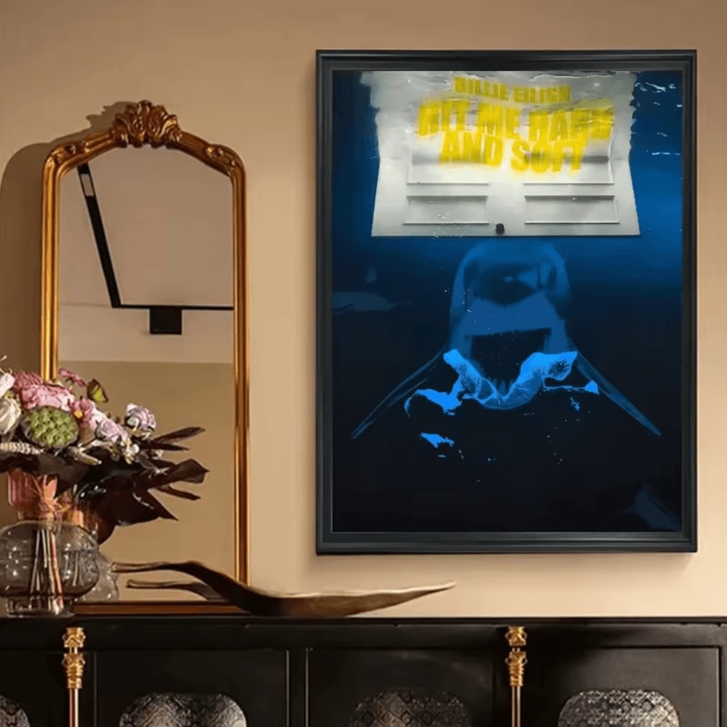 Billie Eilish Hit Me Hard And Soft Poster Vintage Kraft Paper Aesthetic Wall Decor 2