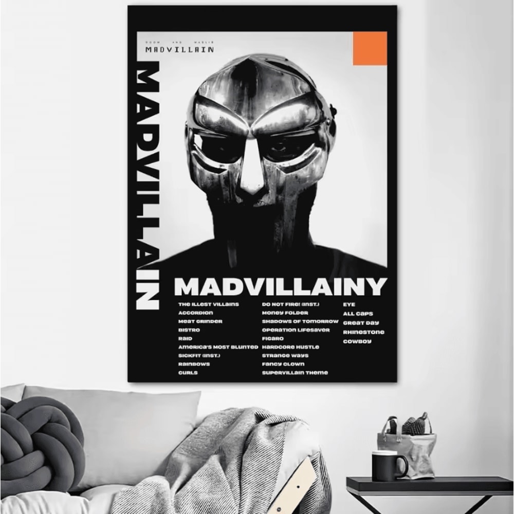 MF DOOM Album Cover Canvas Poster Hip Hop Wall Art For Room Studio Decor 5