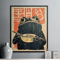 Retro Japanese Frog Ramen Canvas Poster Kawaii Anime Wall Art For Home Cafe Decor 1