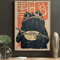 Retro Japanese Frog Ramen Canvas Poster Kawaii Anime Wall Art For Home Cafe Decor 2