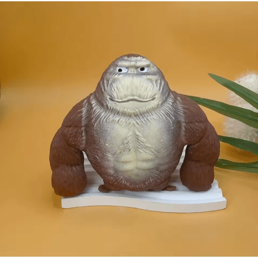 Cute Gorilla Squeeze Figurine Funny Stretchable Monkey Desk Decor Stress Relief Toy 1