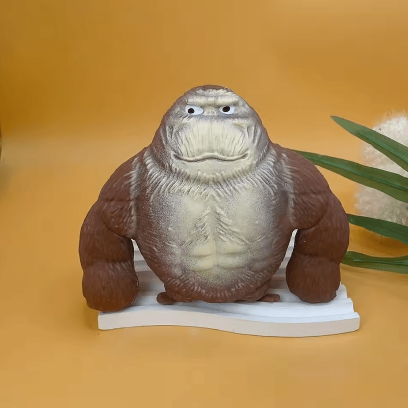 Cute Gorilla Squeeze Figurine Funny Stretchable Monkey Desk Decor Stress Relief Toy 3