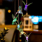 Solar Hummingbird Wind Chime Lights Color Changing LED Garden Hanging Decor 2