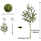 120180CM Artificial Olive Tree Branch Modern Minimalist Faux Plant Decor 2