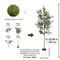 120180CM Artificial Olive Tree Branch Modern Minimalist Faux Plant Decor 6