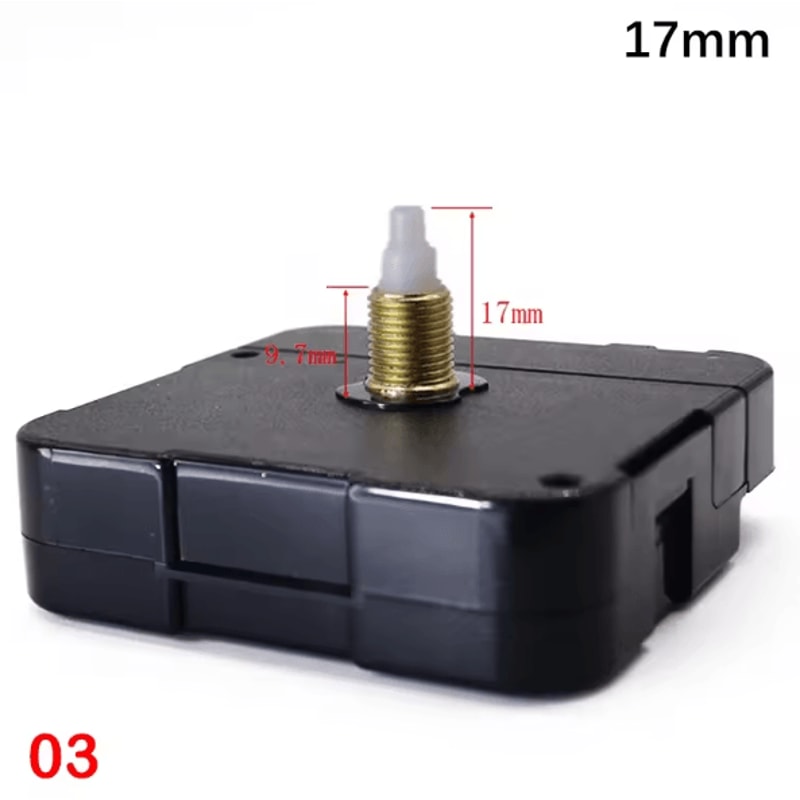 Silent Quartz Clock Movement Kit DIY Long Shaft Wall Clock Repair Mechanism 6