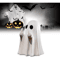Funny Middle Finger Ghost Statue Cute Spooky Halloween Table Decor 1