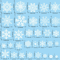 Merry Christmas Snowflake Window Stickers Reusable Winter Wall Glass Decor 2